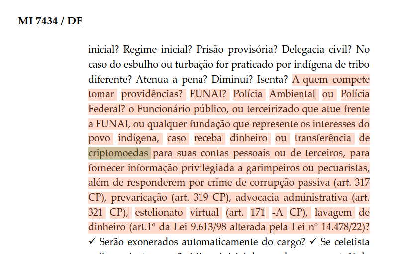  MANDADO DE INJUNÇÃO 7.434 DISTRITO FEDERAL