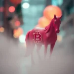 Unicórnio da Uniswap com B de bitcoin