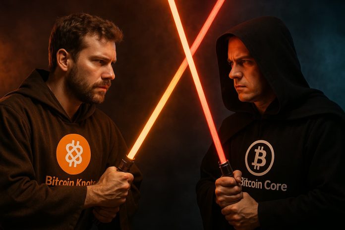 Duelo épico Bitcoin Knots x Bitcoin Core