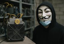 Bitcoin ganha nova tecnologia que protege mineradores e combate censura Mineradora de bitcoin ASIC com Anonymous ao lado