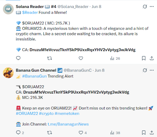 Redes sociais anunciam falso token do Oruam