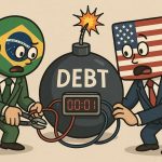 Cartoon da Dívida Pública nos EUA e Brasil